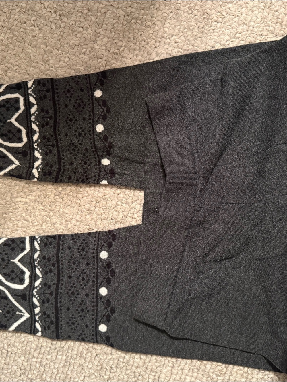 Cozy Gray Patterned Women's Leggings